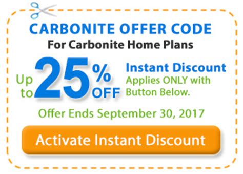offer code for carbonite home